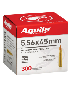 Aguila 5.56x45mm, 55 Grain FMJBT, 300 Rounds 1E556126
