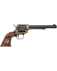 Heritage Rough Rider .22 LR Single Action Revolver RR22CH6WBRN18, Liberty Bell Engraving 6rd 6.5