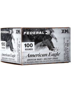 Federal American Eagle M193 5.56x45mm 55GR FMJBT Ammunition 100RD XM193BLX