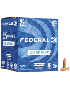 Federal Champion .22 LR, 36 Grain CPHP, 525 Round Value Pack 745