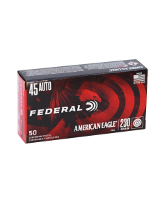 Federal American Eagle .45 Auto 230GR FMJ Ammunition 50RD AE45A