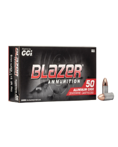 CCI Blazer 9mm 115GR Aluminum Ammunition 50RD 706911550