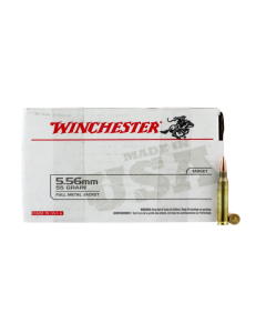 Winchester USA 5.56x45mm 55GR M193 FMJ Ammunition 150RD WM193150