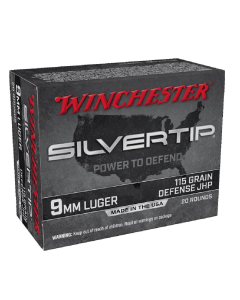 Winchester 9mm 115GR Silver Tip Hollow Point Ammunition 20RD W9MMST