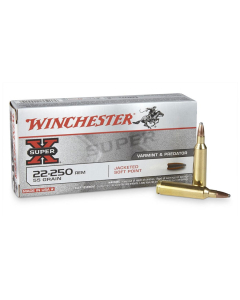 Winchester Super X .22-250 Remington 55 Grain JSP, 20 Rounds X222501
