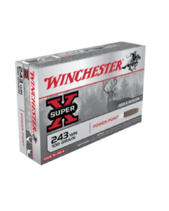 Winchester Super X .243 Winchester 100GR  Power Point, Centerfire Rifle Ammunition 20RD X2432