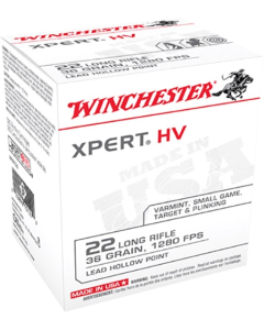 Winchester Xpert HV .22 LR, 36 Grain LHP, 5000 Round Case XPERT22