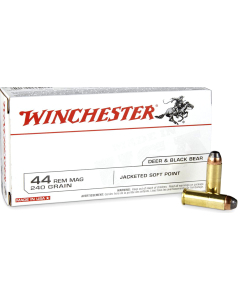 Winchester USA .44 Rem Mag 240GR JSP Ammunition 50RD Q4240