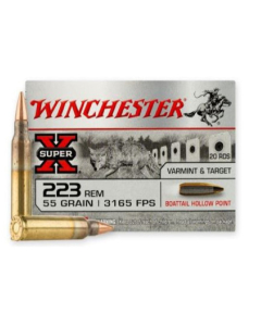 Winchester Super X .223 Remington 55GR BTHP Ammunition 20RD W223HP55