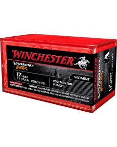 Winchester Varmint HV .17 HMR, 17 Grain V-Max, 50 Rounds S17HMR1