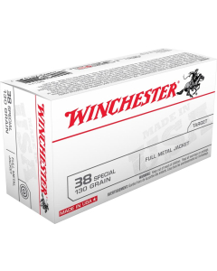 Winchester .38 Special 130GR FMJ Target Ammunition 50RD Q4171