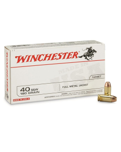Winchester .40 S&W 180 Grain FMJ, 500 Round Case Q4238
