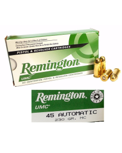 Remington UMC .45 Auto, 230 Grain MC, 500 Round Case 23726