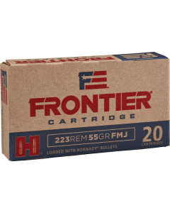 Hornady Frontier .223 Rem, 55 Grain FMJ, 20 Rounds FR100
