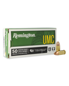 Remington UMC 9mm Luger 115 Grain FMJ Ammunition 50RD 23728