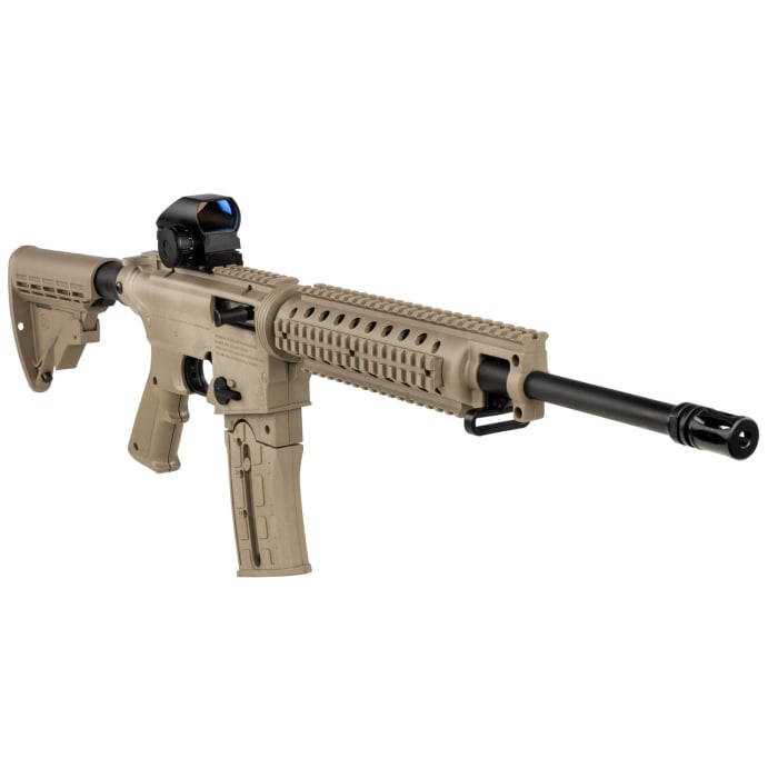 Mossberg 715T Flat Top .22 LR Semi-Automatic 25rd 16.25" Rifle w/Green Dot Sight 37240