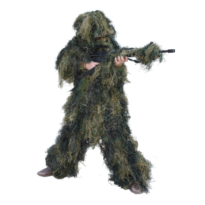 Red Rock Outdoor Gear 5-Piece Youth Ghillie Suit, Woodland 70915YL