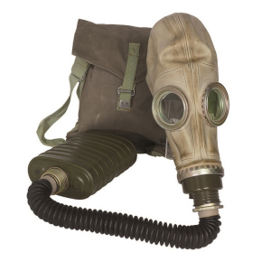Military Surplus Polish MP-3 Gas Mask w/ Hose, Filter & Bag 91650080